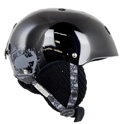 NEW High End $120 Adult Mens Capix Black Team Snowboard Ski Helmet SM/MED LAR/XL • $9.99