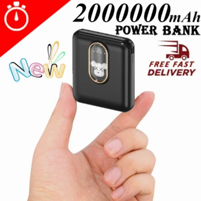 $26.49 • Buy Portable 2000000mAh Power Bank Backup Battery Charger Mini For Mobile Phone
