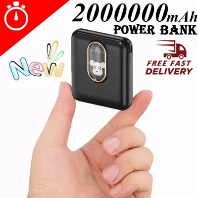 $22.99 • Buy Portable 2000000mAh Power Bank Mini Backup Battery Charger For Mobile Phone