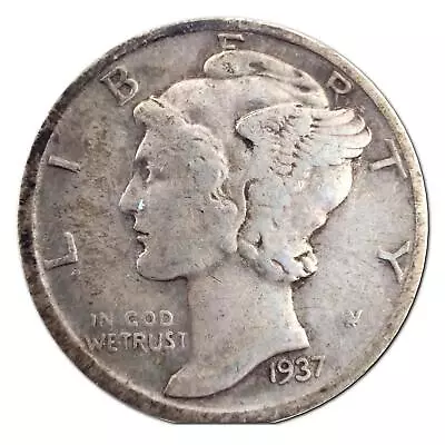 1937-D Mercury Dime VG Very Good 90% Silver • $5.41