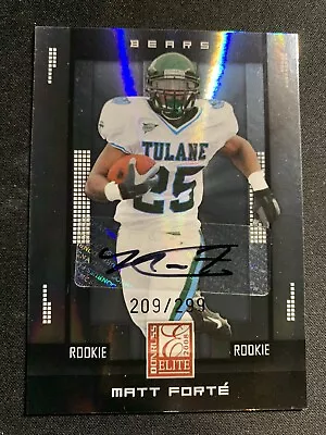 2008 Donruss Elite  MATT FORTE RC Auto. 209/299! Awesome Card! 🔥🔥 • $17.99