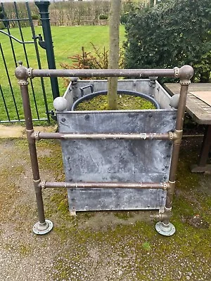£75 • Buy Floor Standing 3 Bar Copper Towel Radiator With Ornate Joints