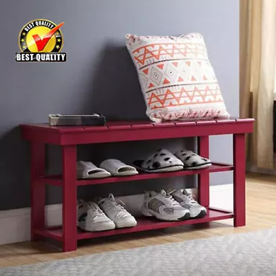 Utility Mudroom Bench Shoe Storage Rack Organizers Home Shelf Seat Entryway New • $108.86