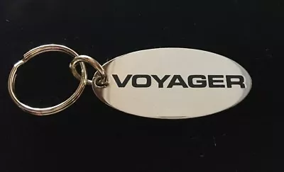 Vintage 70's Solid Brass VOYAGER Keychain Key Chain - NOS  • $6.99