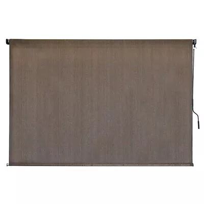 SeaSun Driftwood Cordless UV Protection Fabric Exterior Roller Shades • $75.99