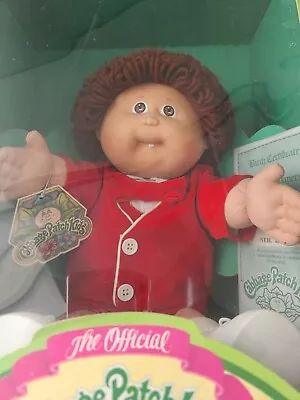 Vintage Coleco The Official Cabbage Patch Kids Boy Doll 1 Tooth New In Open Box • $129.99