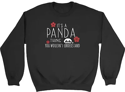 Panda Thing Sweatshirt Mens Womens Wildlife Jungle Safari Zoo Gaint Gift Jumper • £15.99