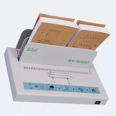 A3 A4 A5 A6 Automatic Hot Melt Binding Machine Thermal Glue Book Binder UK • £53.99