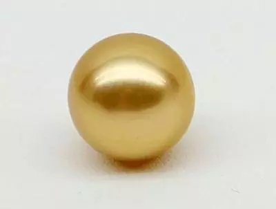 $68 • Buy Huge 13mm Natural South Sea Genuine Gold Round Loose Pearl Undrilled 5958AAA