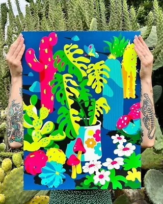 Dabs Myla – Midnight Magic Garden – Screen Print Art Edition 75 DABSMYLA • $499