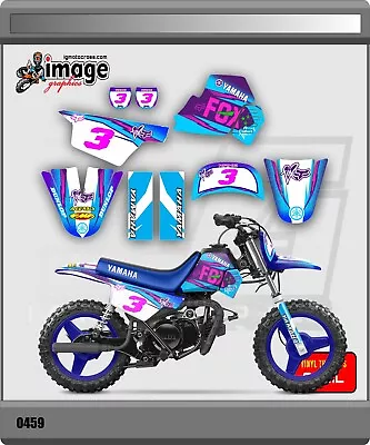 YAMAHA PW 50 PW50  GRAPHICS KIT DECALS  Fits Years 1990 - 2023 PINK BABY BLUE • $65