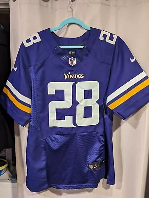 Nike On Field Adrian Peterson #28 Minnesota Vikings NFL Jersey Sz 40  • $29.50