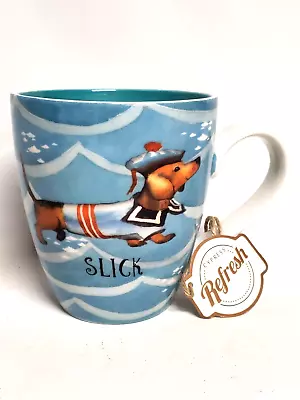 Salty Dog Ceramic Coffee Mug Weiner Dog Slick Sailor Dog Brand New/ Tags 17 Oz. • $8