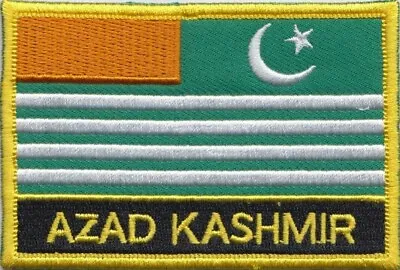 Pakistan Azad Jammu And Kashmir Flag Embroidered Patch - Sew Or Iron On • £5.50