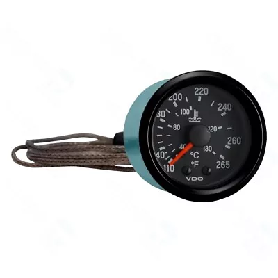 VDO Cockpit International Analog Gauges 180-037-011C 110-265 Degrees F NEW • $37.50