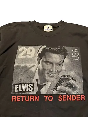 VINTAGE  Elvis Presley Long Sleeve Sweatshirt Adult Large Return To Sender • $13.99