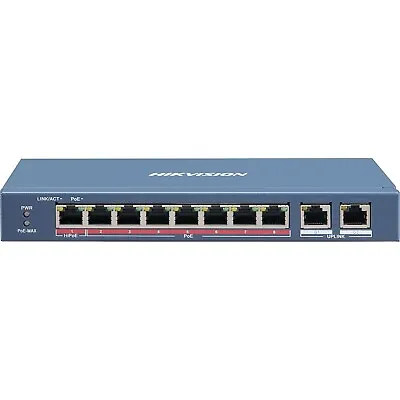 Hikvision DS-3E0310HP-E 8 Port Fast Ethernet Unmanaged POE Switch 48 VDC 2.5 A • £94.98