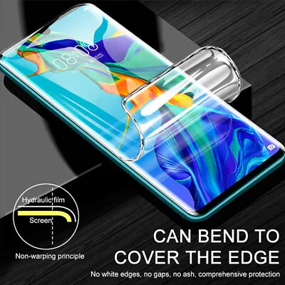 For Huawei P30 Pro P20 Nova 5T P40 Screen Protector Full Cover Hydrogel Film • $3.18