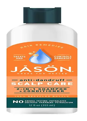 $16.61 • Buy Jason Dandruff Relief Treatment 2-In-1 Shampoo & Conditioner, 12 Oz
