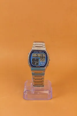 $168 • Buy Citizen - Crystron 41-9559 Chronograph Dual Time Ana Digi Blue Dial Mens Watch