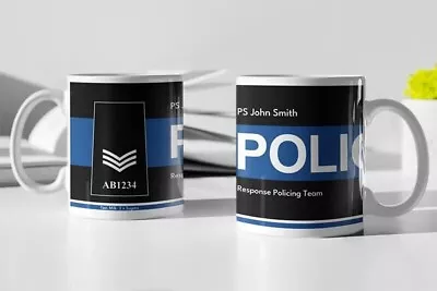 £12.99 • Buy Personalised Police Coffee Mug | PC SC Sgt PS Insp | Police Constable & Specials