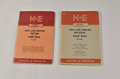 Keuffel And Esser Slide Rule Manuals N4081 And N4083 - Free Shipping • $16.99