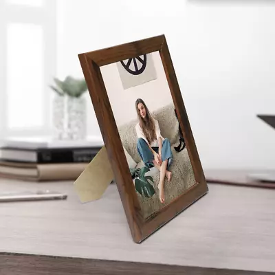 A4 Photo Frames Picture Frames Black Oak Dark Oak White Poster Frame With Stand • £5.39