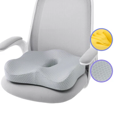 $39.99 • Buy Memory Foam Seat Cushion Support Back Pain Relieve Office Gaming Chair Pillow