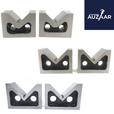 $38.50 • Buy Vee Block V Set 2 Pcs All Sizes 2  3  4  Inch Without Clamp Steel Cast Iron Pair