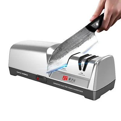 TAIDEA 2 Stage Electric Knife Sharpener Kitchen Scissor Knife Sharpening Tools • $59.07