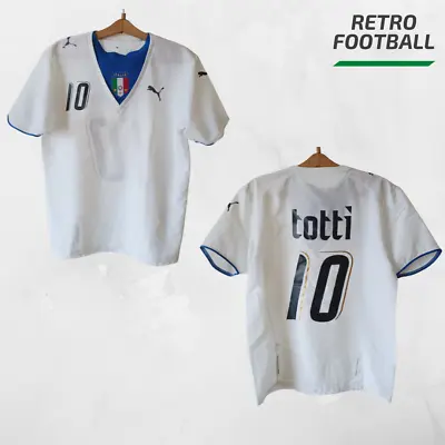 ITALY AWAY Totti # 10 Football SHIRT JERSEY World Cup 2006 2007 Puma Vintage • $155.23