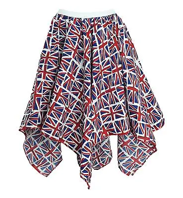 Adults Union Jack Flag Skirt United Kingdom Great Britain Supporters Fancy Dress • £14.95