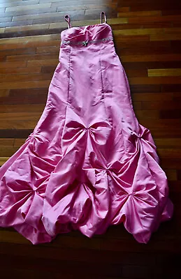 Vintage Masquerade Mermaid Pink Prom Dress Costume Sz 13/14 Cosplay Halloween • $41.99