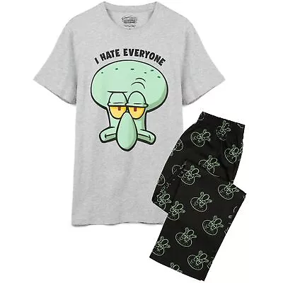 SpongeBob SquarePants Mens Squidward Long Pyjama Set • £21.17