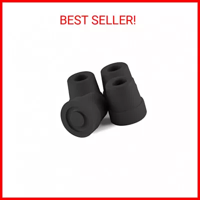 Essential Medical Supply Replacement Quad Cane Tips Black 1/2 Inch • $12.60
