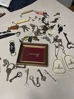 Authentic Old Antique Skeleton And Vintage Keys And Locks Lot 2 Yeti Locks Mixed • $18