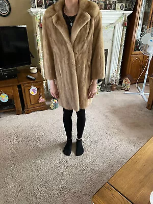 Women's Vintage Medium Length Mink Coat - Autumn Haze (Philip Reiner Furs NY) • $200