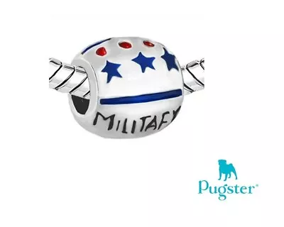 Authentic Pugster Brand European Military Wife Charm Bracelet Silver Bead • $3.74