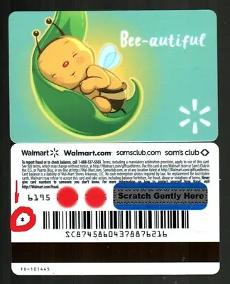 £3.93 • Buy WALMART Bee-autiful, Bee Baby 2021 Gift Card With Printer's Mark ( $0 ) RARE