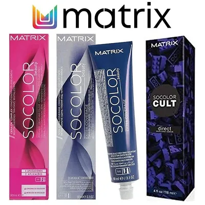 2X MATRIX SoColor Beauty Permanent Cream Hair Colour 90ml - Choose Shade • £12.99