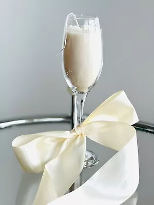 Candle Wedding Gift Flower Champagne • £9.99