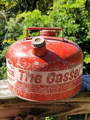 Vtg Eagle The Gasser 2.5 Gallon Metal Gas Can With Metal Handle • $25