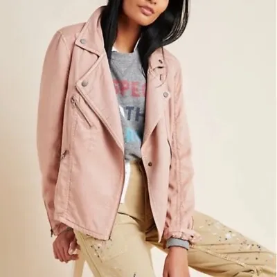 Anthropologie Marrakech Blush Moto Jacket NEW Women's Size XS • $59.49