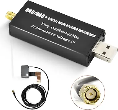 Podofo DAB/DAB+ Digital Radio Receiver Adapter DAB+ Radio Tuner Receiver With • £32.13