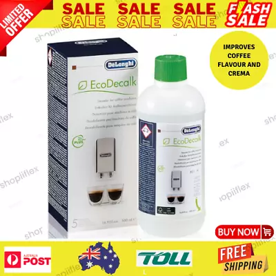 $31.87 • Buy DeLonghi Descaler Cleaner EcoDecalk Coffee Cleaning Solution 500ml (DLSC500)