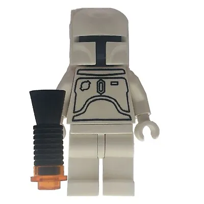 LEGO Star Wars Traditional White Boba Fett Employee Version Custom Minifigure • $101.15