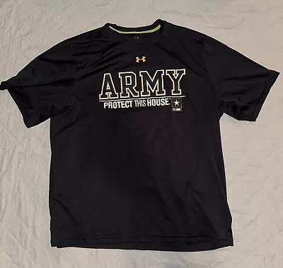 Men's Under Armour Catalyst ARMY Protect This House Shirt Size XL Loose • $10.99