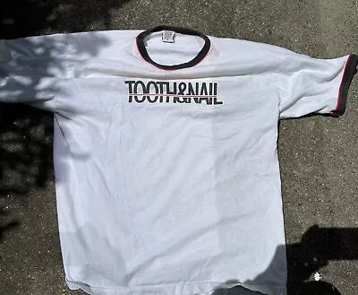 Tooth & Nail Records Vintage 1990s Ringer T-shirt VG! • $80