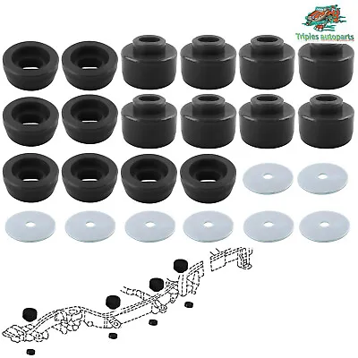 For 99-2014 Chevy GMC Sierra 1500 2500 2WD 4WD 7-141 Body Cab Mount Bushing Kit • $68.50