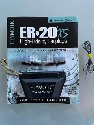 Etymotic Research ER20XS High-Fidelity Earplugs (Concerts Musicians Airplanes) • $16.95